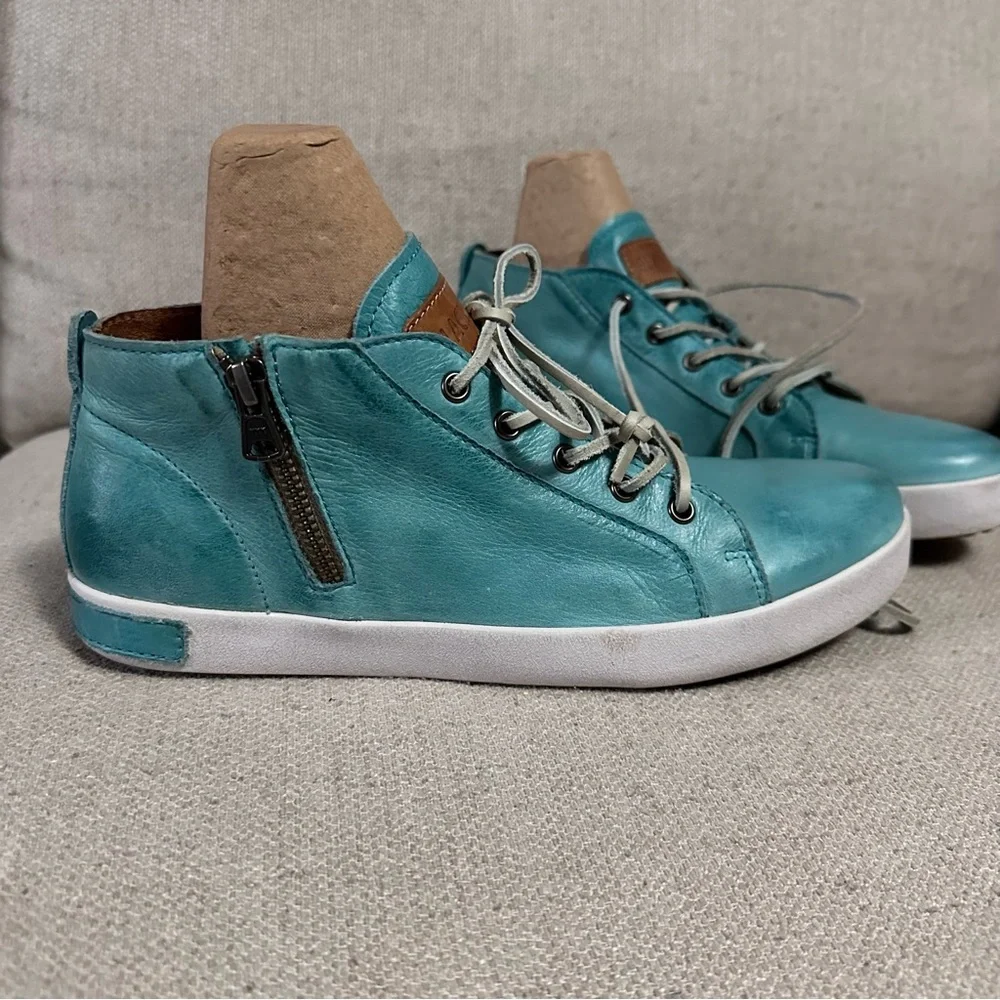 Blackstone JL24 Laguna Leather High Top Sneakers Zippers EUC Size EU 40, US 10 - Picture 5 of 12